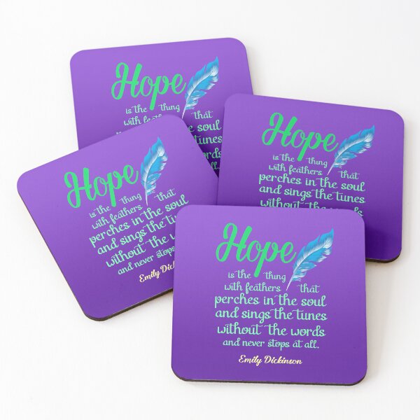Item preview, Hope is a Thing with Feathers Poem by Emily Dickinson designed and sold by Ginny Gaura.