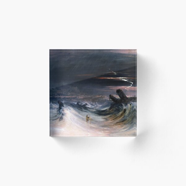 Destruction of Tyre by John Martin (1840) Acrylic Block