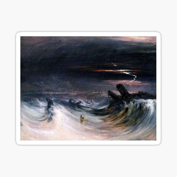 Destruction of Tyre by John Martin (1840) Sticker