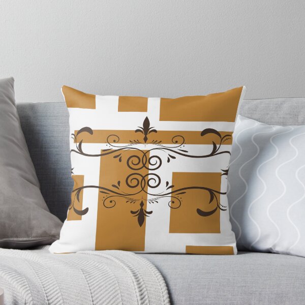 Item preview, Modern minimalistic brown squares and flourishes  designed and sold by Lilith-Designs.