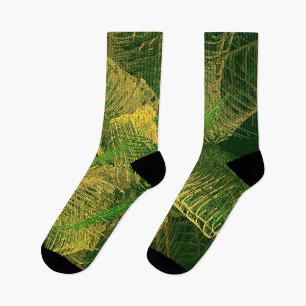 Item preview, Green and gold abstract designed and sold by Gaspar Avila.