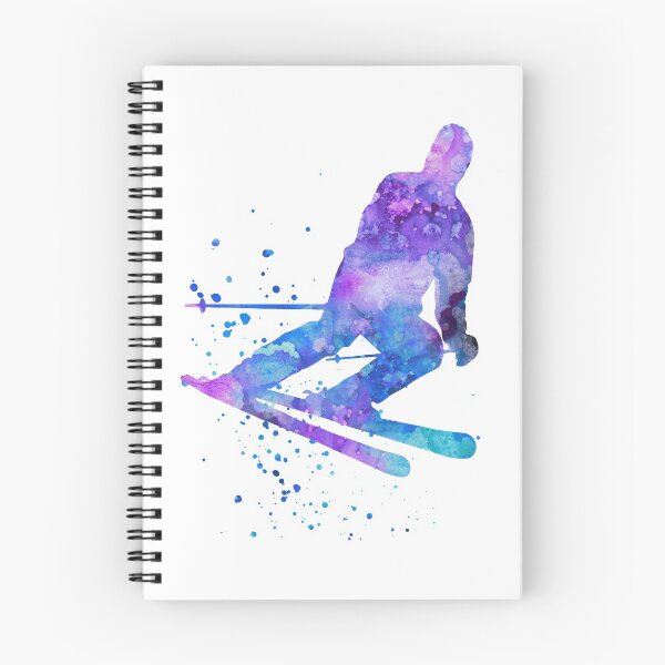 Item preview, Ski, skiing, skier, watercolor ski, winter sports designed and sold by Rosaliartbook.