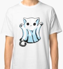 Cute Boo Ghost Cat Halloween Classic T-Shirt