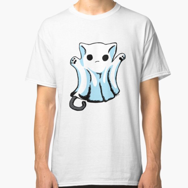 Cute Boo Ghost Cat Halloween Classic T-Shirt