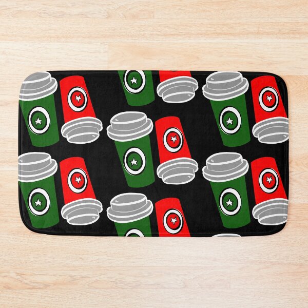 Item preview, GREEN RED COFFEE CUP PATTERN  designed and sold by GIVENGRACE.ART.