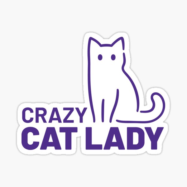 Item preview, Crazy Cat Lady designed and sold by Wet Noses Designs.