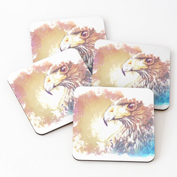Item preview, Watercolor hawk portrait designed and sold by test26.
