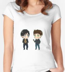 Stefan feelin' sensitive? Women's Fitted Scoop T-Shirt