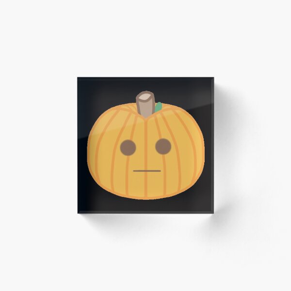Placid Pumpkin Acrylic Block
