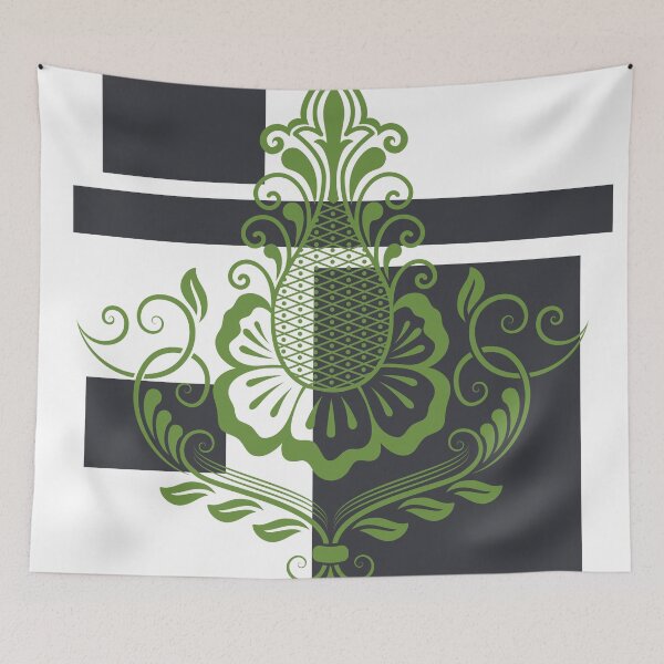 Item preview, Modern dark green squares green flourish element designed and sold by Lilith-Designs.