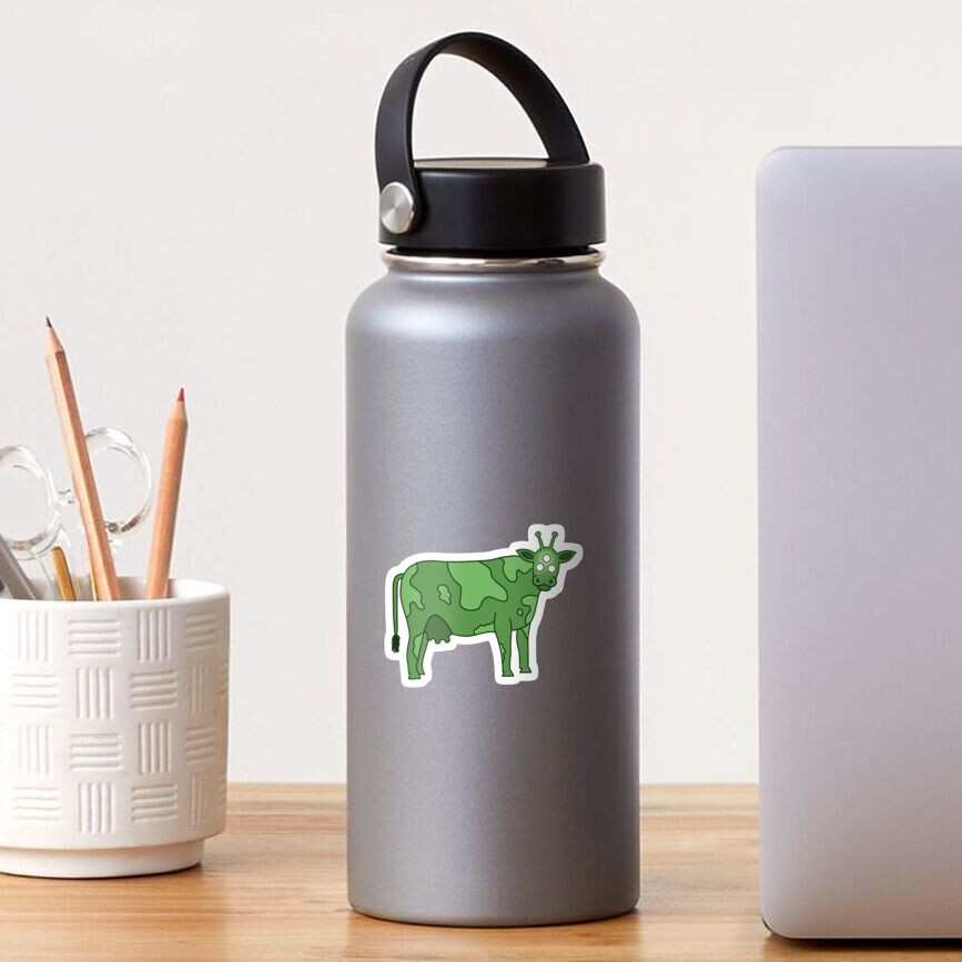 Alien Cow Sticker
