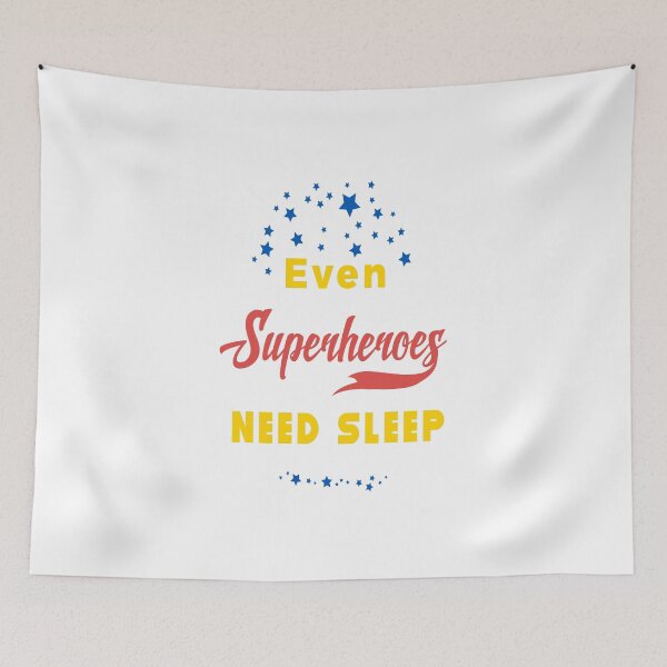 Item preview, Even superheroes need sleep designed and sold by niedi18.