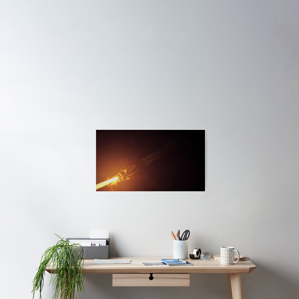 SpaceX Falcon 9 Landing Burn Poster