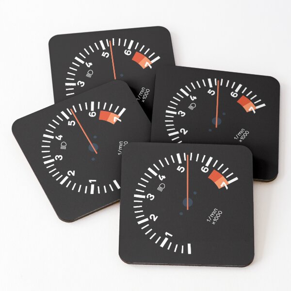 Item preview, 911 Sideways Tachometer (white) designed and sold by Throttle & Threads.