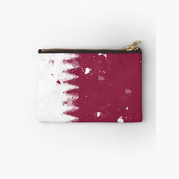 Item preview, Qatar  Grunge Flag designed and sold by HomeLivingCo.