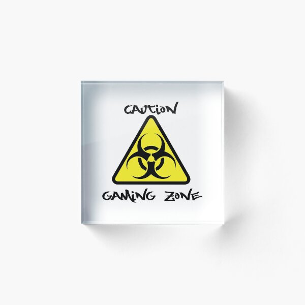 Item preview, Caution gaming zone designed and sold by AkraidaxDesign.