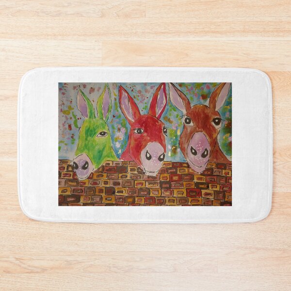 Item preview, Three quirky colourful Donkeys designed and sold by Casimirasart.