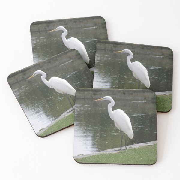 Item preview, Great White Egret by the Lake Photograph designed and sold by naturegallery.