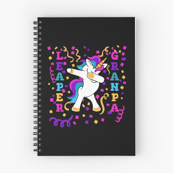 Item preview, Grandpa Unicorn Leap Day Family Matching Gift print designed and sold by MomGifts.