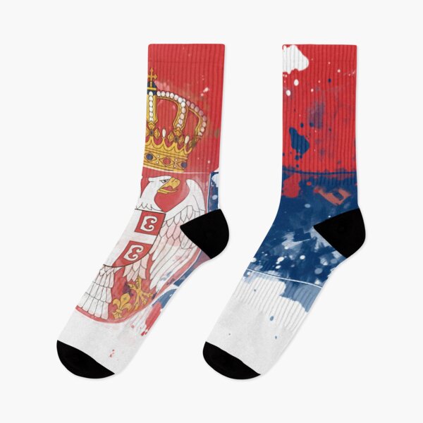 Item preview, Serbia Grunge Flag designed and sold by HomeLivingCo.