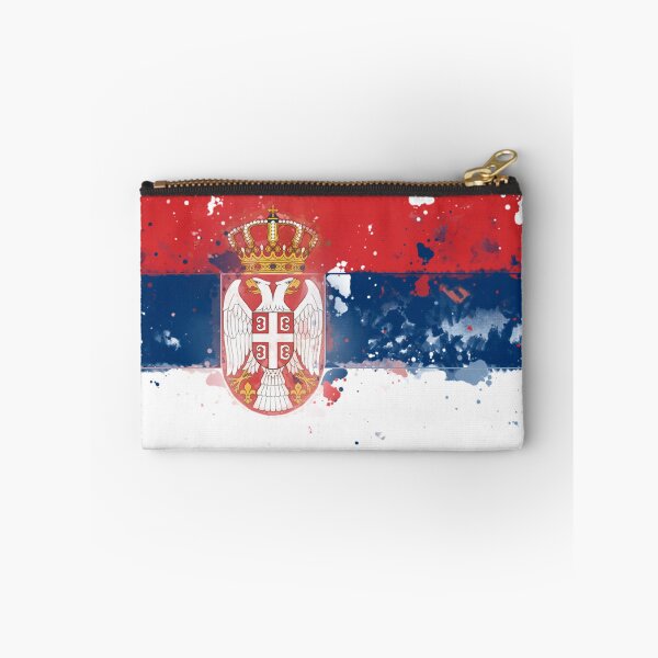 Item preview, Serbia Grunge Flag designed and sold by HomeLivingCo.