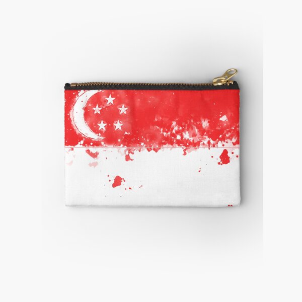 Artikelvorschau, Singapur Grunge Flagge entworfen und verkauft von HomeLivingCo.