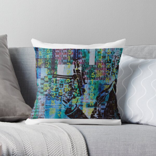 Ride the Dragon on the Plains of Slaves Throw Pillow
