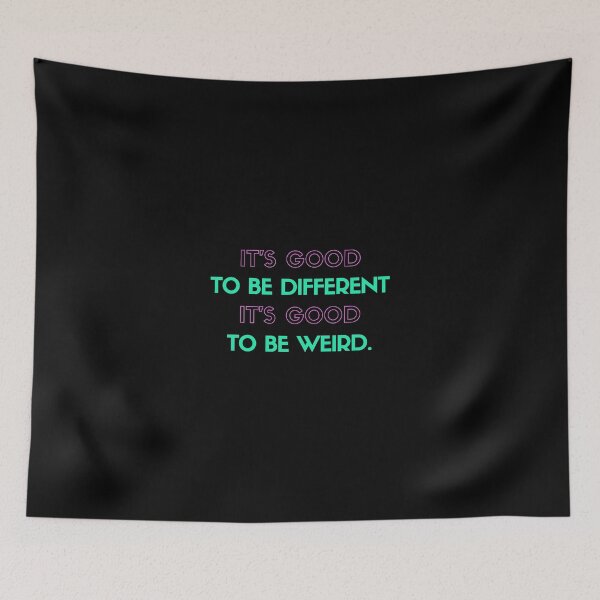 Item preview, Good To be Different Cute Funny Gift Sarcastic Happy Fun Introvert Awkward Geek Hipster Silly Inspirational Motivational Birthday Present  designed and sold by EpsilonEridani.