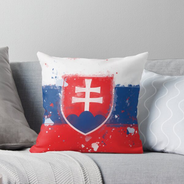Item preview, Slovakia Grunge Flag designed and sold by HomeLivingCo.
