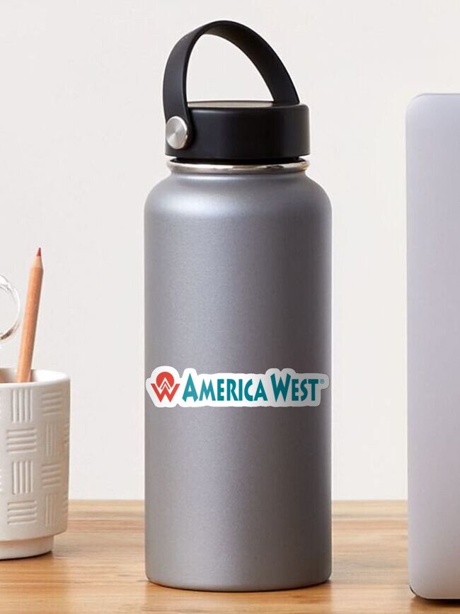 AmericaWest Retro Logo US Airline Hooded Sweatshirt HOODY 