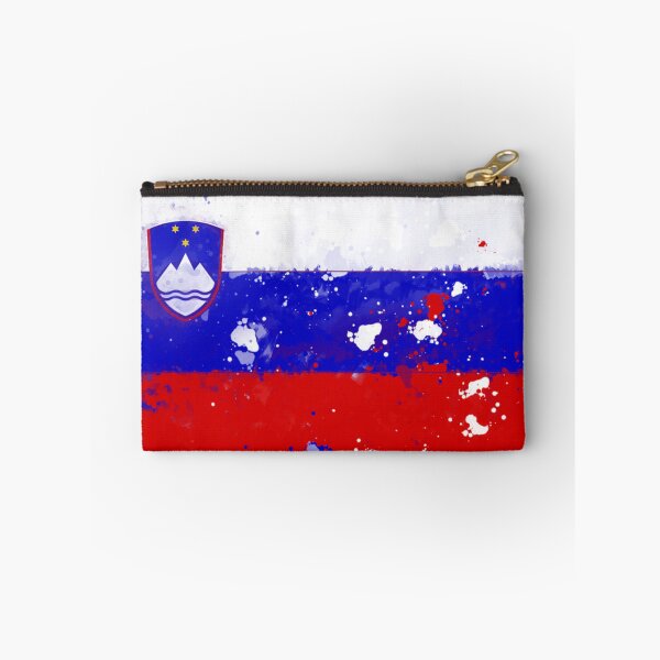 Item preview, Slovenia Grunge Flag designed and sold by HomeLivingCo.