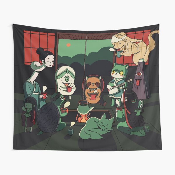 Item preview, Yokai Tea Party designed and sold by freeminds.
