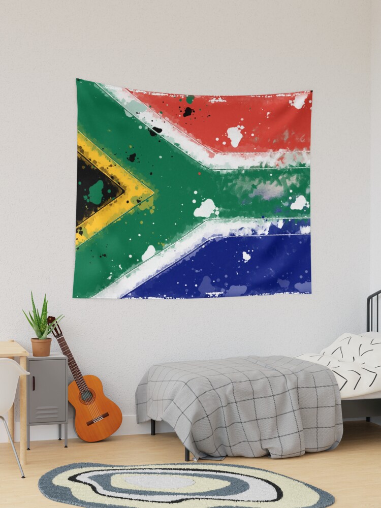 "South Africa Grunge Flag" Tapestry for Sale by HomeLivingCo Redbubble