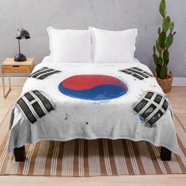 Item preview, South Korea Grunge Flag designed and sold by HomeLivingCo.