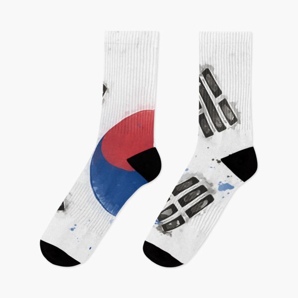 Item preview, South Korea Grunge Flag designed and sold by HomeLivingCo.