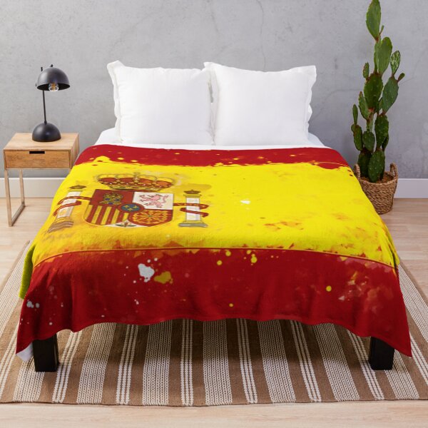 Item preview, Spain Grunge Flag designed and sold by HomeLivingCo.
