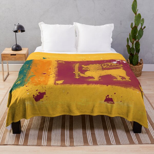 Item preview, Sri Lanka Grunge Flag designed and sold by HomeLivingCo.