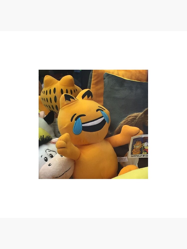 garfield laughing emoji plush