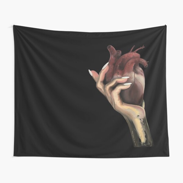 Heart in hand Tapestry