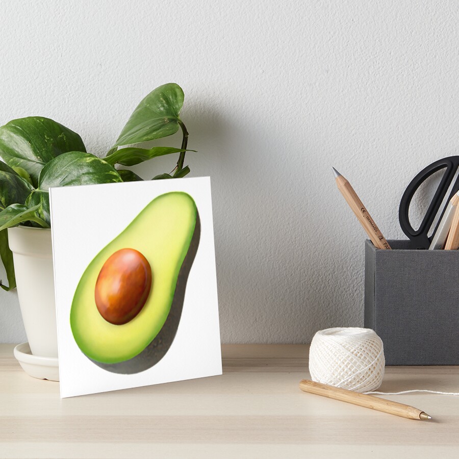 avocado-emoji-art-board-print-for-sale-by-amemestore-redbubble