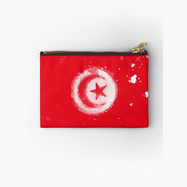 Item preview, Tunisia Grunge Flag designed and sold by HomeLivingCo.
