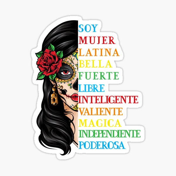 Item preview, Soy Mujer Latina Chingona Red Rose in Hair Inspirational Quote Mujer Latina, Mexican women, Mexican pride  designed and sold by Socami.