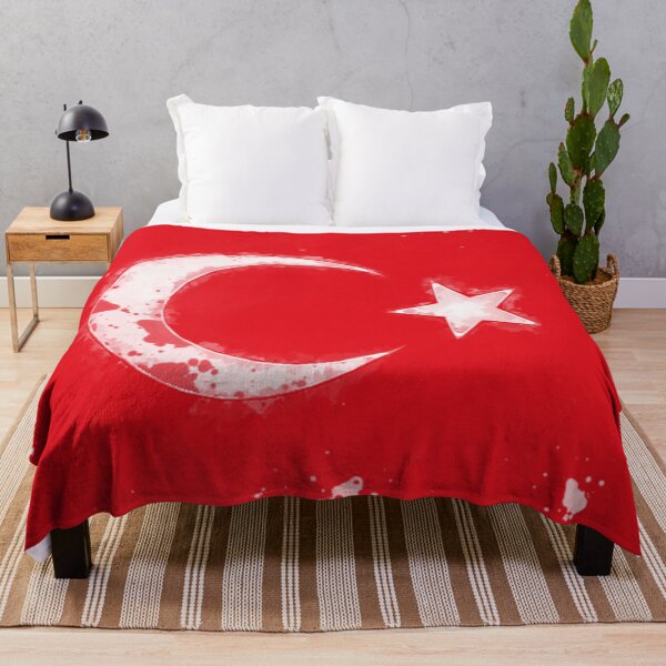 Item preview, Turkey Grunge Flag designed and sold by HomeLivingCo.