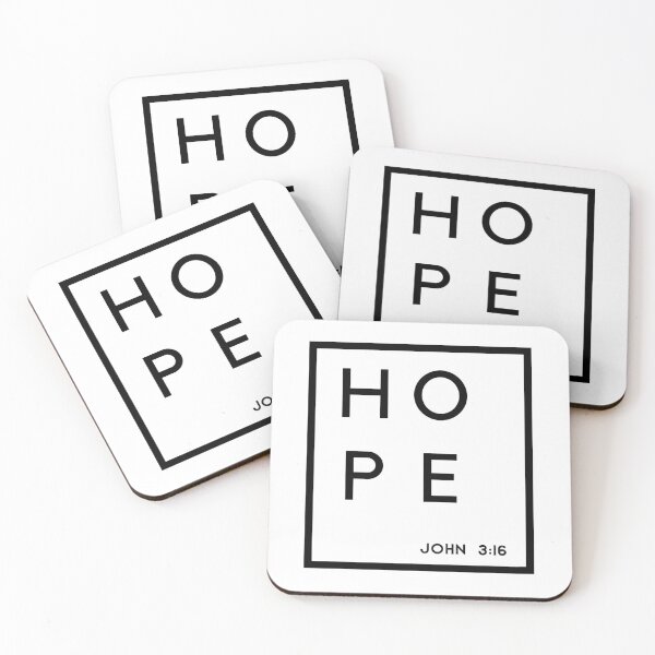 Item preview, Christian quote Hope John 3:16 designed and sold by pureheartvision.