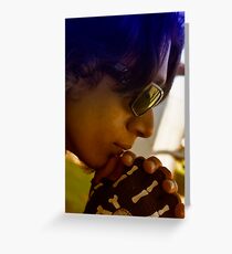 Omar in Thought Greeting Card