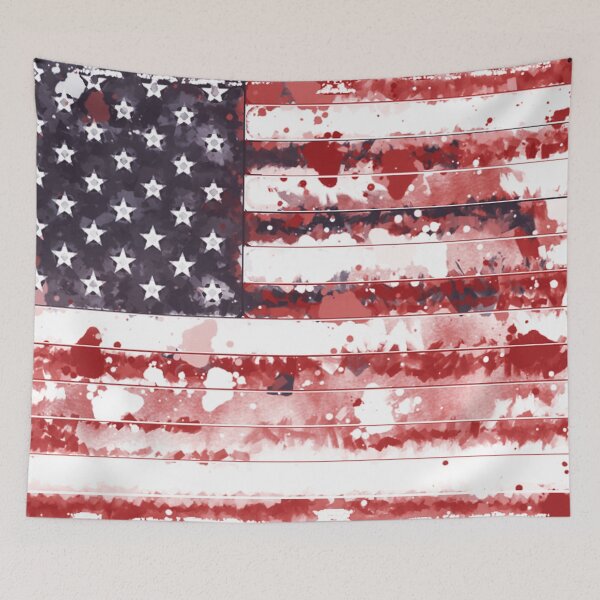 Item preview, United States Grunge Flag designed and sold by HomeLivingCo.