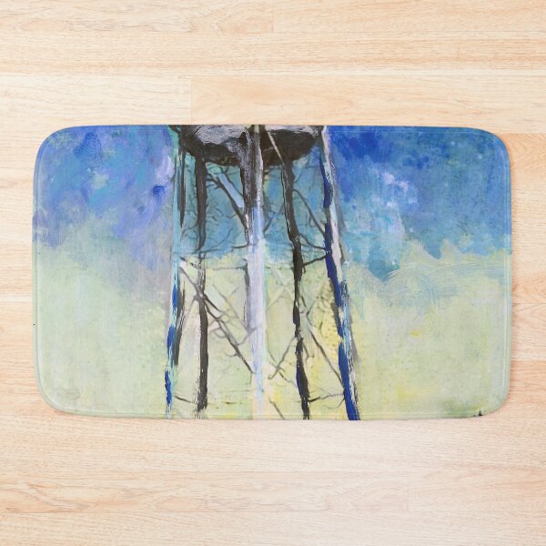 Item preview, Water Tower Tank - The Blue Monster at Night designed and sold by RDRiccoboni.