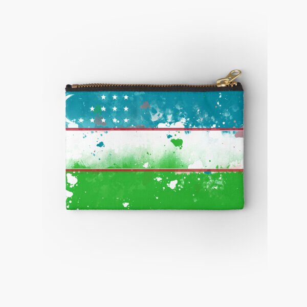 Item preview, Uzbekistan Grunge Flag designed and sold by HomeLivingCo.