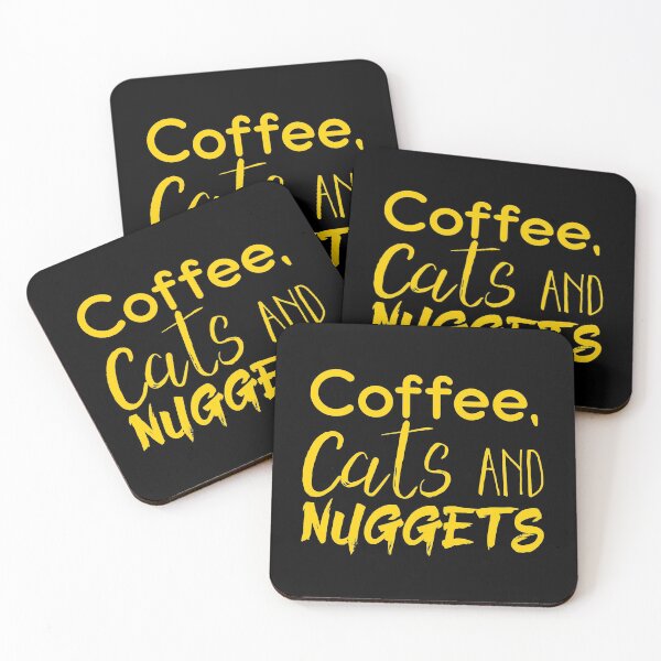 Item preview, Coffee and cats and NUGGETS! designed and sold by jazzydevil.