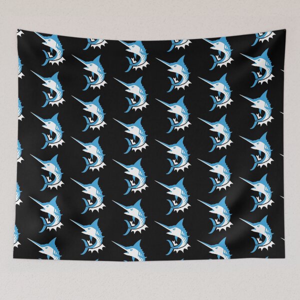 Item preview, Jumping MARLIN fish in white designed and sold by jazzydevil.